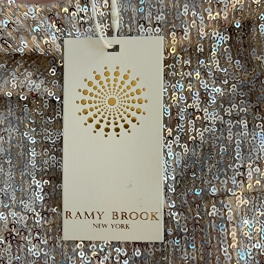 Ramy Brook Gold Sequin Maxi Dress - Picture 11 of 15